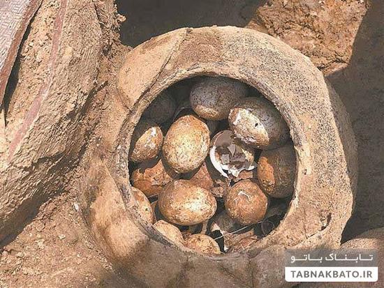 کشف تخم مرغ های 2500 ساله در چین