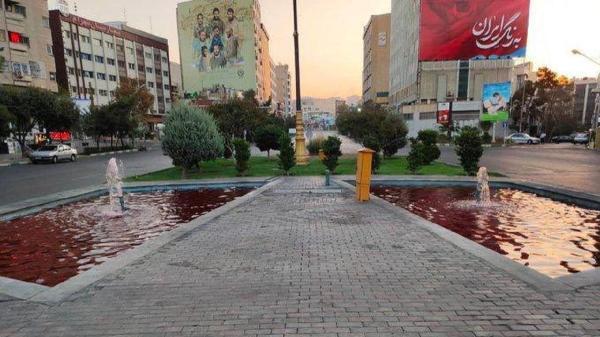 واکنش شهرداری تهران به سرخ شدن رنگ آب حوض ها